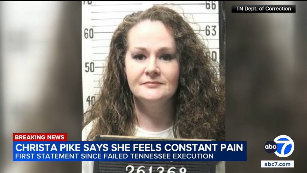 Christa Pike says she's 'recovering' after botched execution in new statement
— ABC7 Chicago (WLS-TV)